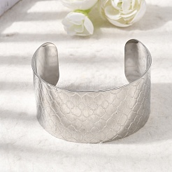 Bracciali a polsino in acciaio inossidabile chirurgico 316l&nbsp;BJEW-D454-01B-P