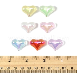 40 Stück UV-Beschichtung Regenbogen schillernde transparente Acrylperlen&nbsp;MACR-FS0002-19