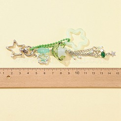 Porte-clés pendentifs en acrylique et en verre&nbsp;KEYC-FZ00003