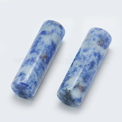 Perles de jaspe tache bleue naturelle&nbsp;G-G760-L15