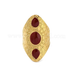 Manschettenringe aus Emaille-Edelstahl 304&nbsp;RJEW-M171-16G