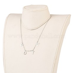 Colliers pendentifs en acier inoxydable 304 anti-ternissement&nbsp;NJEW-JN03127-01