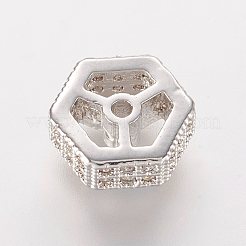 Perline zirconi micro pave  in ottone&nbsp;ZIRC-K063-32P