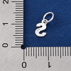 925 Buchstabenanhänger aus Sterlingsilber.&nbsp;LS-STER-C012-01S-S