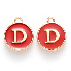 Charms aus vergoldeter Emaille-Legierung&nbsp;ENAM-SZ0001-26C-D