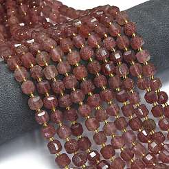Fragola naturale perle di quarzo fili&nbsp;G-K389-A44-01