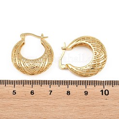 Boucles d'oreilles en laiton de cercle pour les femmes&nbsp;KK-Z166-11G