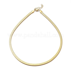 Collane unisex a spina di pesce in acciaio inossidabile 304&nbsp;X-NJEW-O119-01B-G