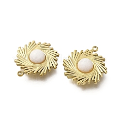 Pendentifs boho en jade blanc naturel&nbsp;STAS-U027-07G-03