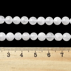 Natürliche weiße Jade perlen Stränge&nbsp;G-C179-A6mm-11