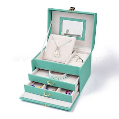 PU-Leder-Schmuck-Organizer-Box&nbsp;CON-P012-04B