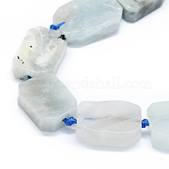 Chapelets de perles en aigue-marine naturelle&nbsp;G-F725-07
