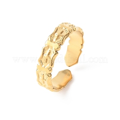 Bagues de manchette ouvertes en acier inoxydable 304 pour femmes&nbsp;RJEW-K309-14G