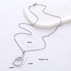 Collares minimalistas con colgante en forma de calabaza china hueca de acero inoxidable 304 para mujer.&nbsp;FL9858