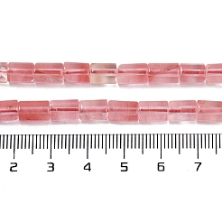 Perle di vetro di quarzo ciliegio fili&nbsp;G-C128-A24-01