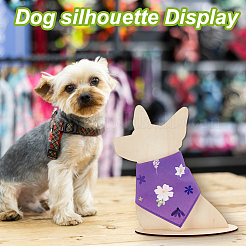 Présentoirs en bois pour bavoirs pour animaux de compagnie&nbsp;ODIS-WH0043-97B