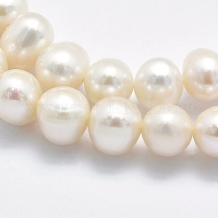 Brins de perles de culture d'eau douce naturelles&nbsp;PEAR-F007-56-01