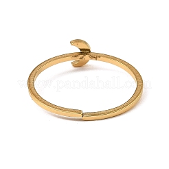 Anneaux de manchette ouverts réglables en acier inoxydable 304&nbsp;RJEW-Q806-01G-02