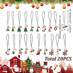 Weihnachts-Handybänder aus Emaille&nbsp;HJEW-GA00026