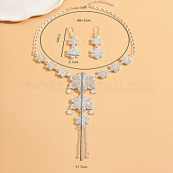 Set di orecchini e collane in lega con fiori cavi per donna&nbsp;SV8102