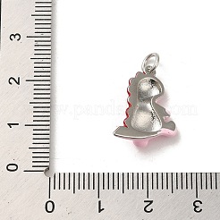 Pendentifs en laiton émaillé de placage de crémaillère&nbsp;KK-H473-15P