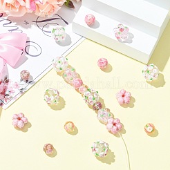 21pcs 7 Arten handgemachte Bunte Malerei-Perlen&nbsp;LAMP-CJ0003-06