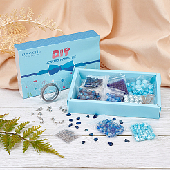 865 kit di gioielli in vetro fai da te&nbsp;DIY-SC0015-16C
