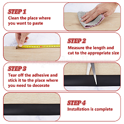 Bandes de protection de bord en PVC auto-adhésives&nbsp;DIY-WH0591-569B