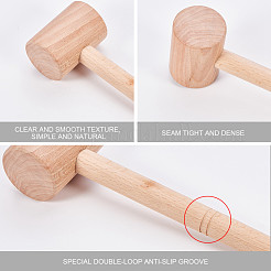 Marteaux en bois de hêtre&nbsp;TOOL-WH0079-10