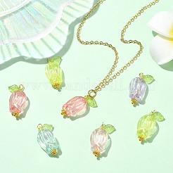 200 pendentif en plastique ABS transparent&nbsp;PALLOY-CJ00120