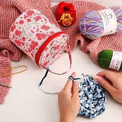 Strickende Beuteltasche mit Oxford-Reißverschluss und Griff&nbsp;PW-WG69279-01