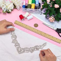 1 Stück Ornamentzubehör aus Messing und Strass&nbsp;FIND-FG0005-37