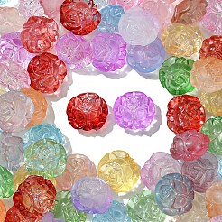 140 Stück 14 Stile mattierte Acrylperlen&nbsp;MACR-YW0003-02