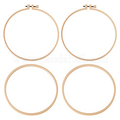 2 Stück Kreuzstich-Stickrahmen aus Bambusimitat aus Kunststoff&nbsp;FIND-TADJ0001-03