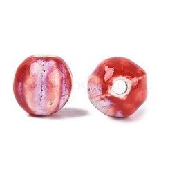 Perline ondulate in porcellana vintage&nbsp;PORC-N013-11N