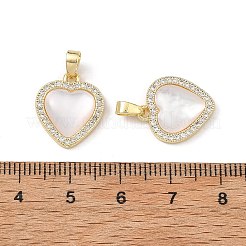 Pendenti in ottone con micro pavé di zirconi trasparenti per San Valentino&nbsp;CU-L277-03G