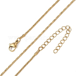 Colliers à maillons Boston en acier inoxydable 304 de 1.2 mm&nbsp;NJEW-D328-01G-02