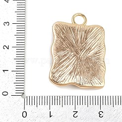 Messing-Emaille und Naturperlen-Rechteck mit Blumenanhängern&nbsp;KK-K351-51G-02
