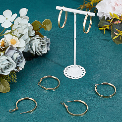 3 paire de boucles d'oreilles créoles en laiton pour femme&nbsp;EJEW-BBC0001-66G-01
