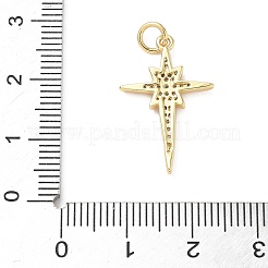 Ottone micro spianare pendenti zirconi&nbsp;KK-D357-31G