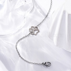 Anlaufgeschützte Gliederarmbänder aus 201 Edelstahl&nbsp;STAS-T040-JN020-1