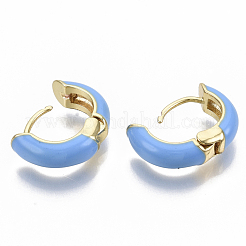 Laiton Huggie boucles d'oreilles&nbsp;EJEW-S209-01B