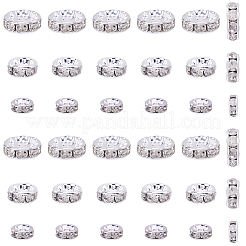 520 Stück Messing Strass Abstandsperlen&nbsp;RB-PA0001-07A