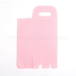 Sacchetti di carta rettangolari con manico e vetrina trasparente a forma di cuore&nbsp;CON-D006-01D-04