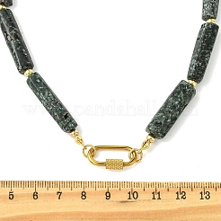 Halsketten aus natürlichen Seraphinit-Säulenperlen für Damen&nbsp;NJEW-JN06228
