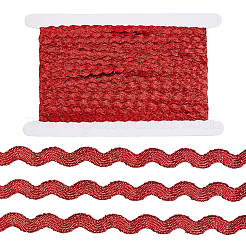 3 rouleau de ruban de bordure à franges ondulées en polyester&nbsp;OCOR-GF0004-46D