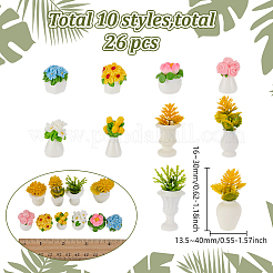 5 Stil Harzpflanzen-Miniaturmodell&nbsp;RESI-AR0001-54