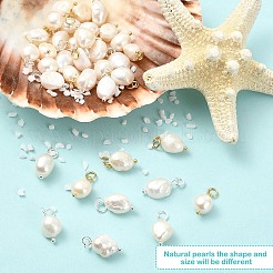 Breloques en perles d'eau douce de culture naturelle&nbsp;FIND-YW0004-29