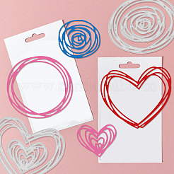 Moldes de corte de acero al carbono stencils&nbsp;DIY-WH0309-380