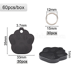 60 pz 2 pendenti in lega di alluminio&nbsp;ALUM-BC0001-63B